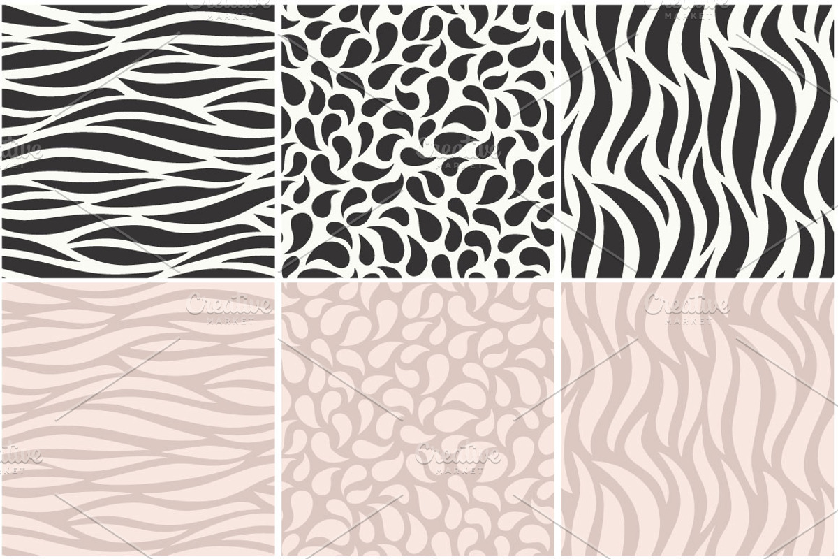 Wavy seamless patterns, a Pattern Graphic by Wild Rose (Photo 2 of 5)