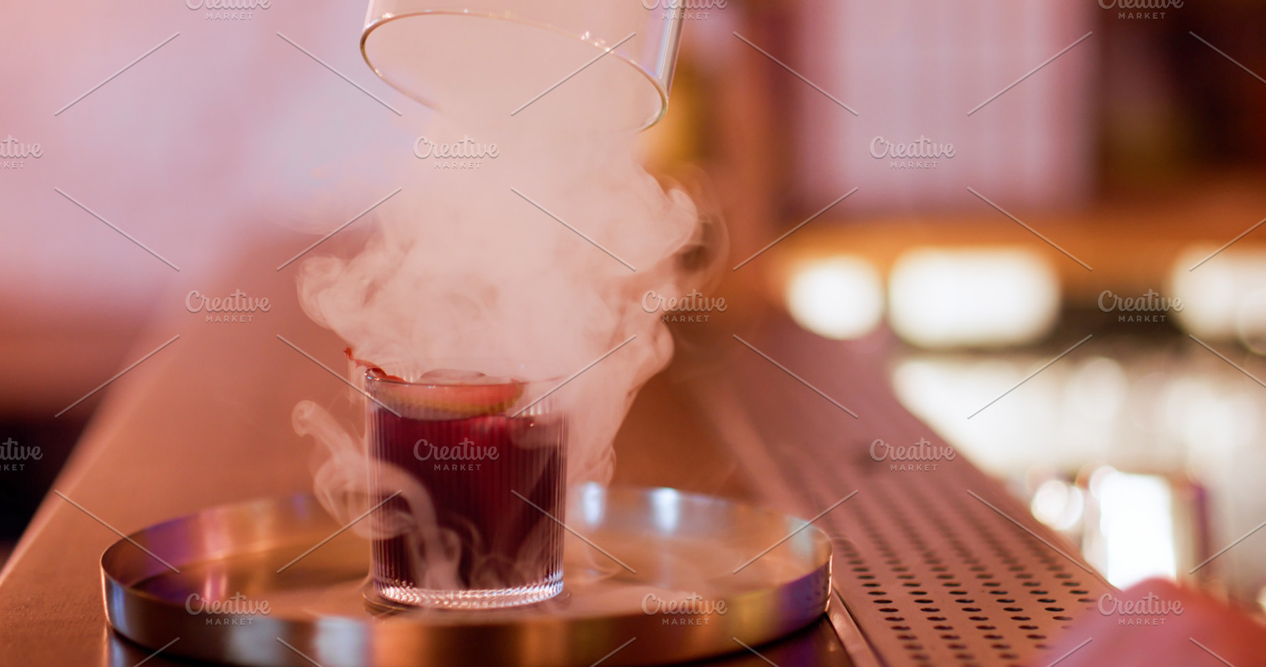 Cold smoke liquor alcoholic beverage technique, a Food & Drink Photo by Photo Drive Studio