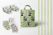 Cute pandas watercolor clipart set, an Animal Illustration by susie-p-art (Thumbnail 9 of 14)