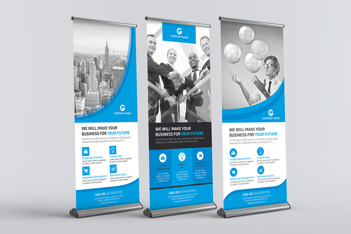 Business Roll-up Banners Bundle, a Flyer Template by design_pick (Photo 8 of 10)