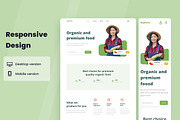 Organic Farm Web Design, a Wireframe Template by INSPR STD (Thumbnail 4 of 6)