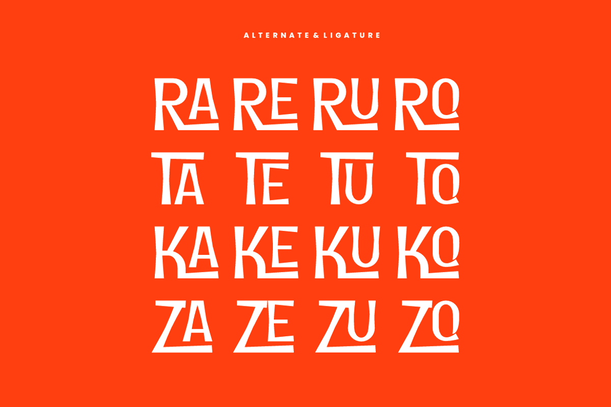 Cruqtake - Tropical Font, a Sans Serif Font by QR Design Studio (Photo 6 of 7)