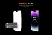 iPhone 14 PRO Mockup, an iPhone Mockup by Mocku (Thumbnail 4 of 17)