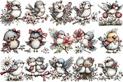 Whimsical Spring Bird Clipart, an Illustration by OK Design (Thumbnail 3 of 6)