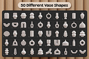 Procreate Ceramic Vases 3D, a Brush Add-On by Nurmiftah (Thumbnail 3 of 7)
