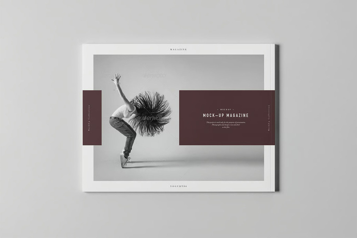 US Letter Horizontal Magazine Mockup, an Advertising Mockup by zippypixelstudio (Photo 6 of 13)