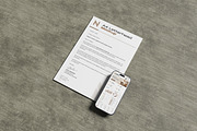 A4 Letterhead and App UI Mockup, a Books & Magazine Mockup by My Code Std (Thumbnail 2 of 5)