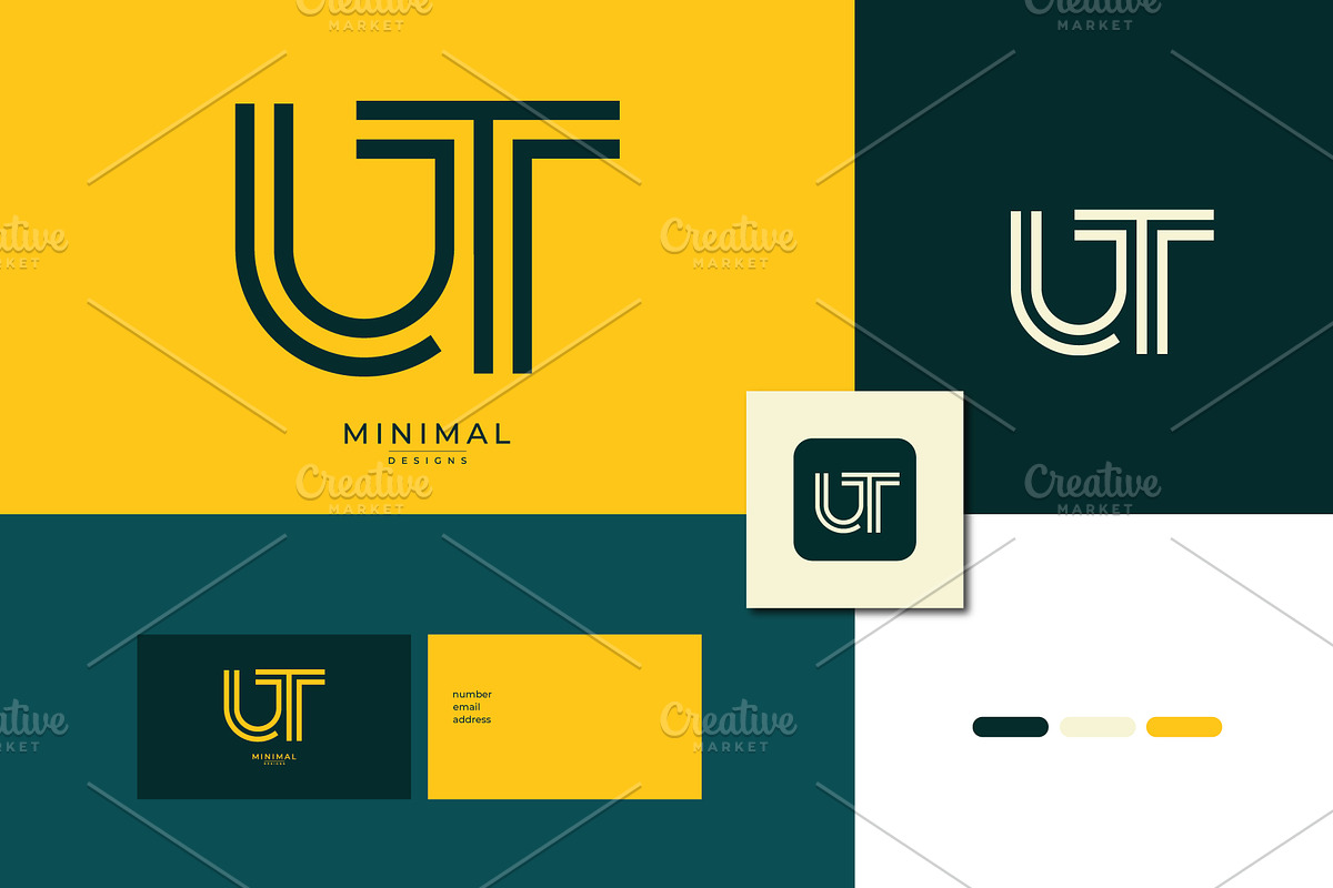 Monogram icon logo UT, a Branding & Logo Template by idesign_4u