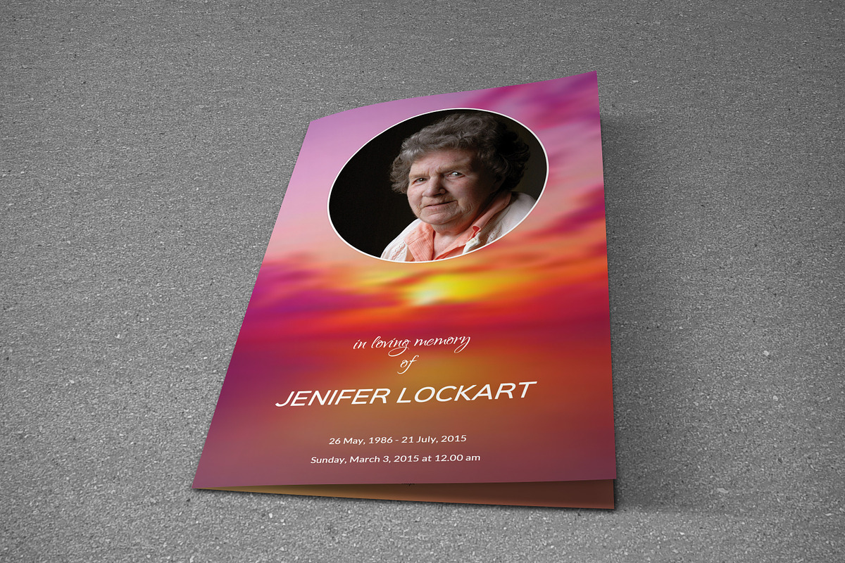 Funeral Program Template-T322, a Brochure Template by Template Shop (Photo 2 of 4)