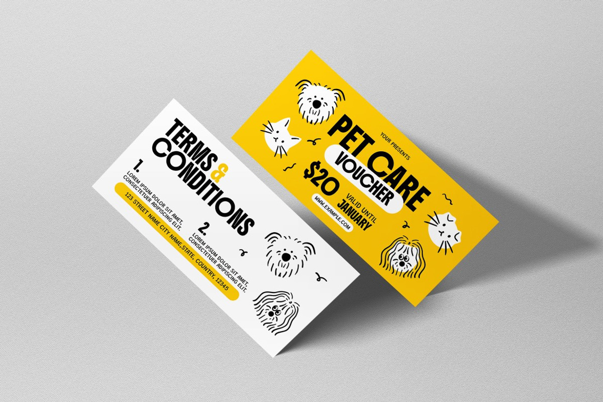 Pet Care Service Voucher preview 3