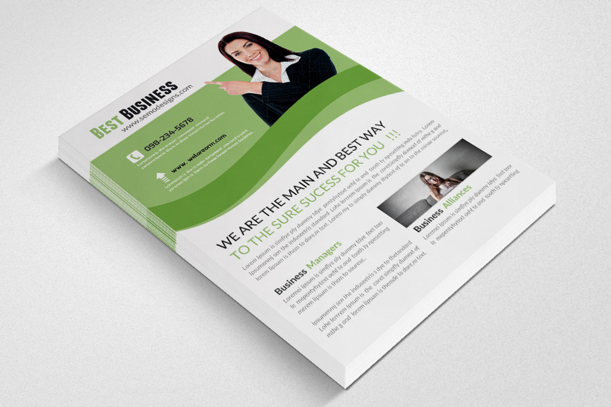 Creative Business Flyer Template, a Flyer Template by Psd Templates (Photo 2 of 3)