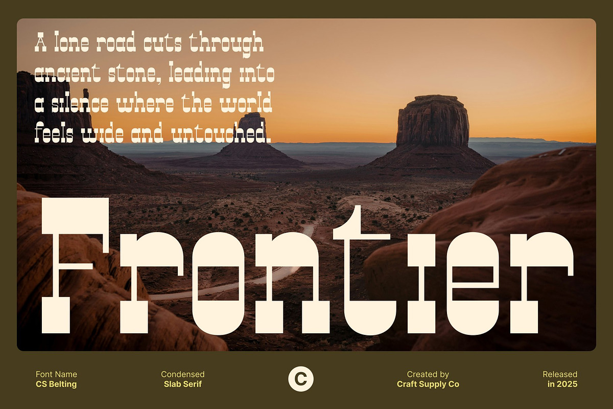 CS Belting – Slab Serif Font, a Slab Serif Font by Craft Supply Co. (Photo 7 of 8)