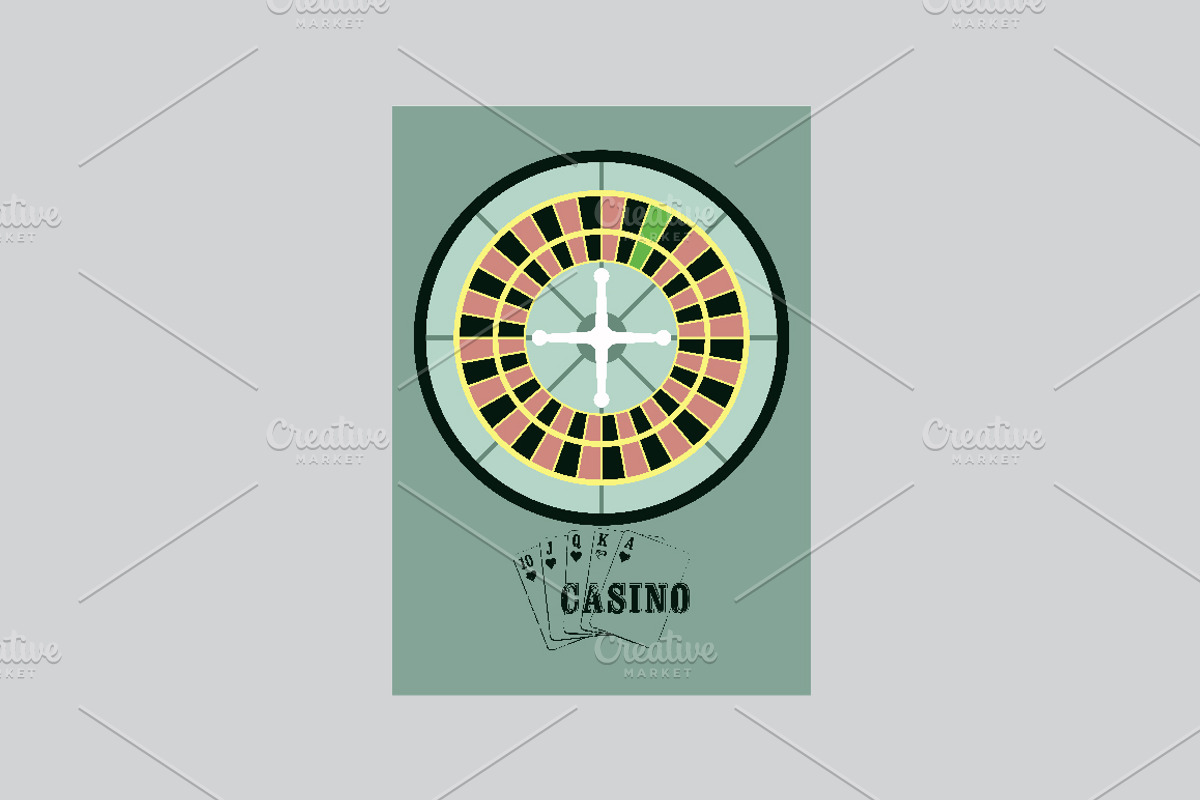 Casino vintage poster., a Decorative Illustration by PoPaShop (Photo 15 of 15)