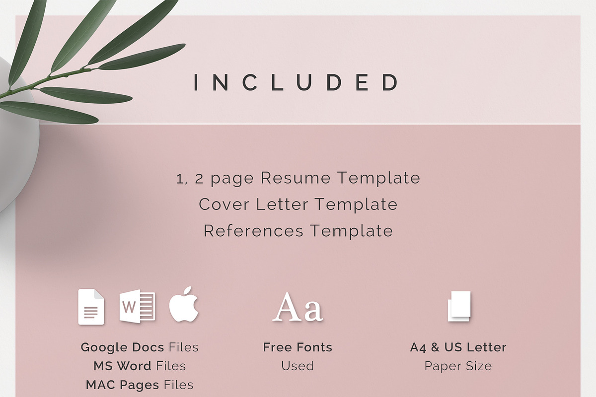 Resume Template Kit, a Resume Template by DemeDesign (Photo 6 of 6)