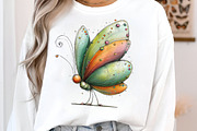 Whimsical spring butterfly clipart, an Illustration by SinaCreation (Thumbnail 8 of 11)