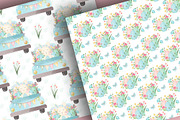 Easter Rainbows Rabbit digital paper, a Pattern Graphic by designloverstudio (Thumbnail 7 of 7)