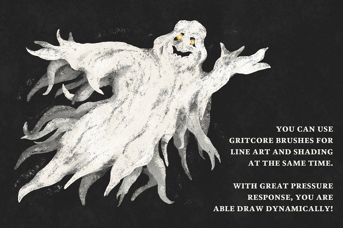Gritcore Brushes for Procreate, a Brush Add-On by Guerillacraft (Photo 5 of 9)