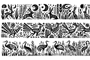 Vintage Animals and Fish Folk Art, an Illustration by devastd (Thumbnail 4 of 30)