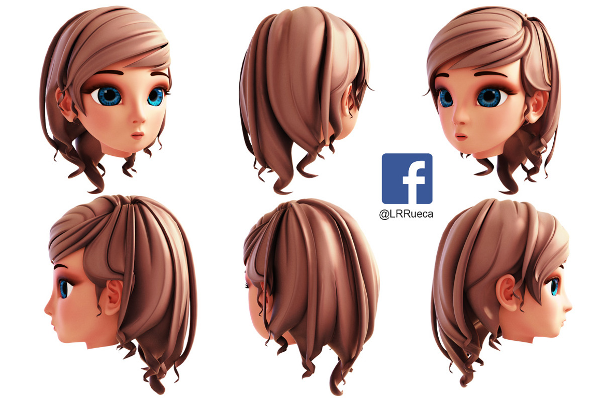 3D Stylized Girl_SG2FC, a Characters & Person 3D Model by LomellRueca (Photo 3 of 11)