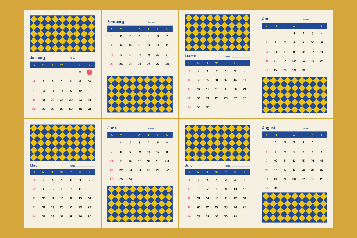 Bright and Cheerful Education Calend, a Stationery Template by twinstd (Photo 2 of 3)