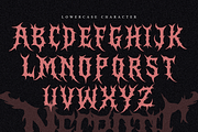 Necrotic Chasm | Brutal Death Metal, a Font by Masyafi Studio (Thumbnail 5 of 9)