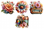 Whimsical Retro Spring Clipart, an Illustration by Daily.Designs (Thumbnail 4 of 6)