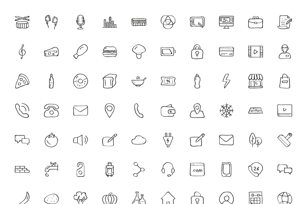 Hand Drawn Sketching, an Outline Icon by Color Cubes (Photo 6 of 6)
