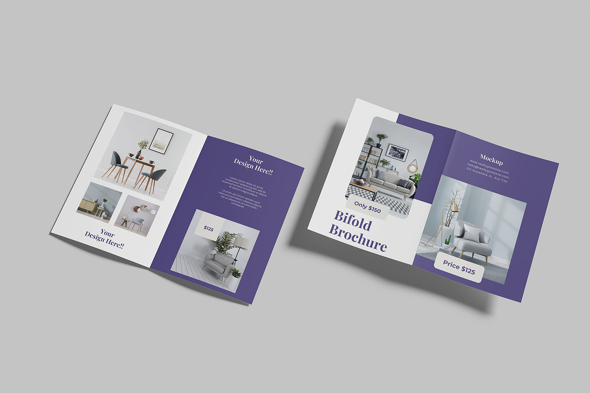 A5 Bifold Brochure Mockup, a Brochure Template by Graphiculon (Photo 8 of 11)