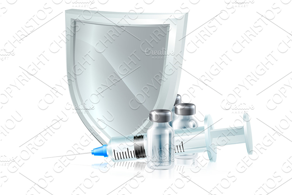 Vaccine Immunisation Syringe Medical, an Illustration by Christos Georghiou