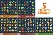 108 food icons, a Graphic by Giraffarte (Thumbnail 3 of 3)