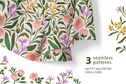 Spring seamless patterns & elements, a Pattern Graphic by Alenkakarabanova (Thumbnail 5 of 8)
