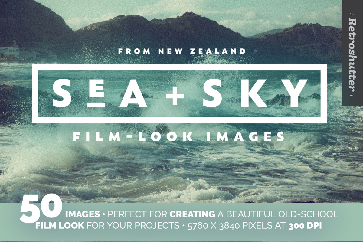 Sea and Sky Film-Look Photo Bundle, a Templates & Theme by Retroshutter (Photo 1 of 6)
