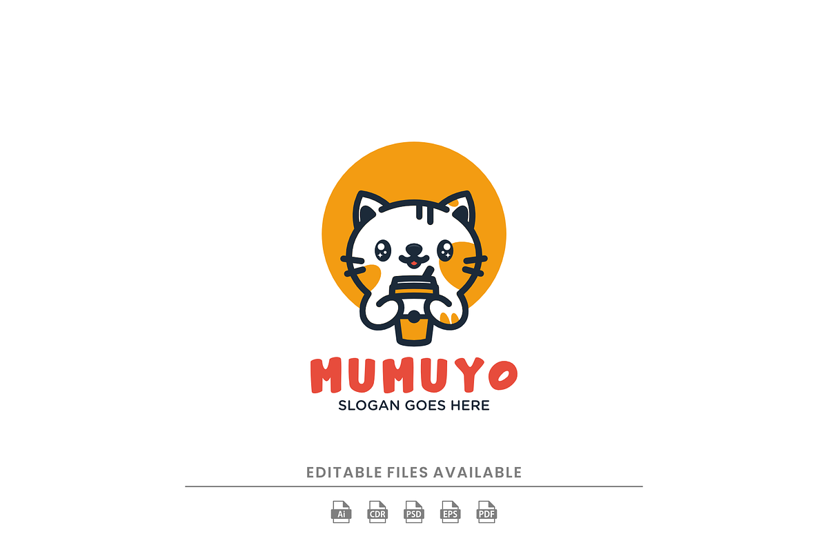 Cute Cat Mascot Logo Design, a Branding & Logo Template by Artnivora.Std