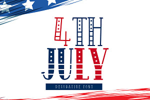 4th July Display Font