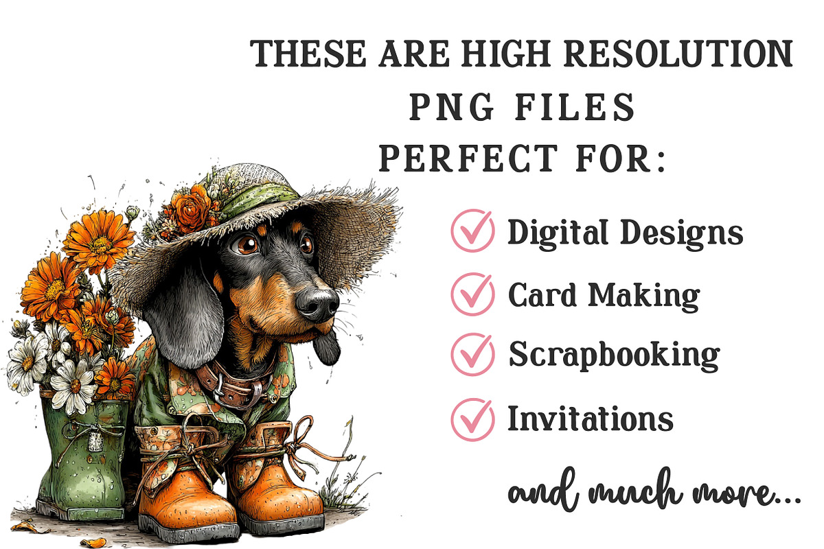 Whimsical Spring Dog Clipart, an Illustration by OK Design (Photo 4 of 6)