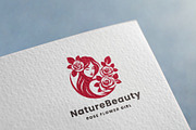 Nature Beauty Rose Girl Logo, a Branding & Logo Template by Design_Planet (Thumbnail 1 of 3)