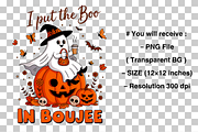 I Put The Boo in Boujee Ghost Png, a Graphic by Clipart Bloom (Thumbnail 2 of 2)