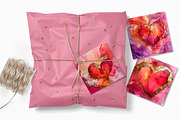 Vibrant Ink Hearts, a Decorative Illustration by rileyBgraphics (Thumbnail 5 of 6)