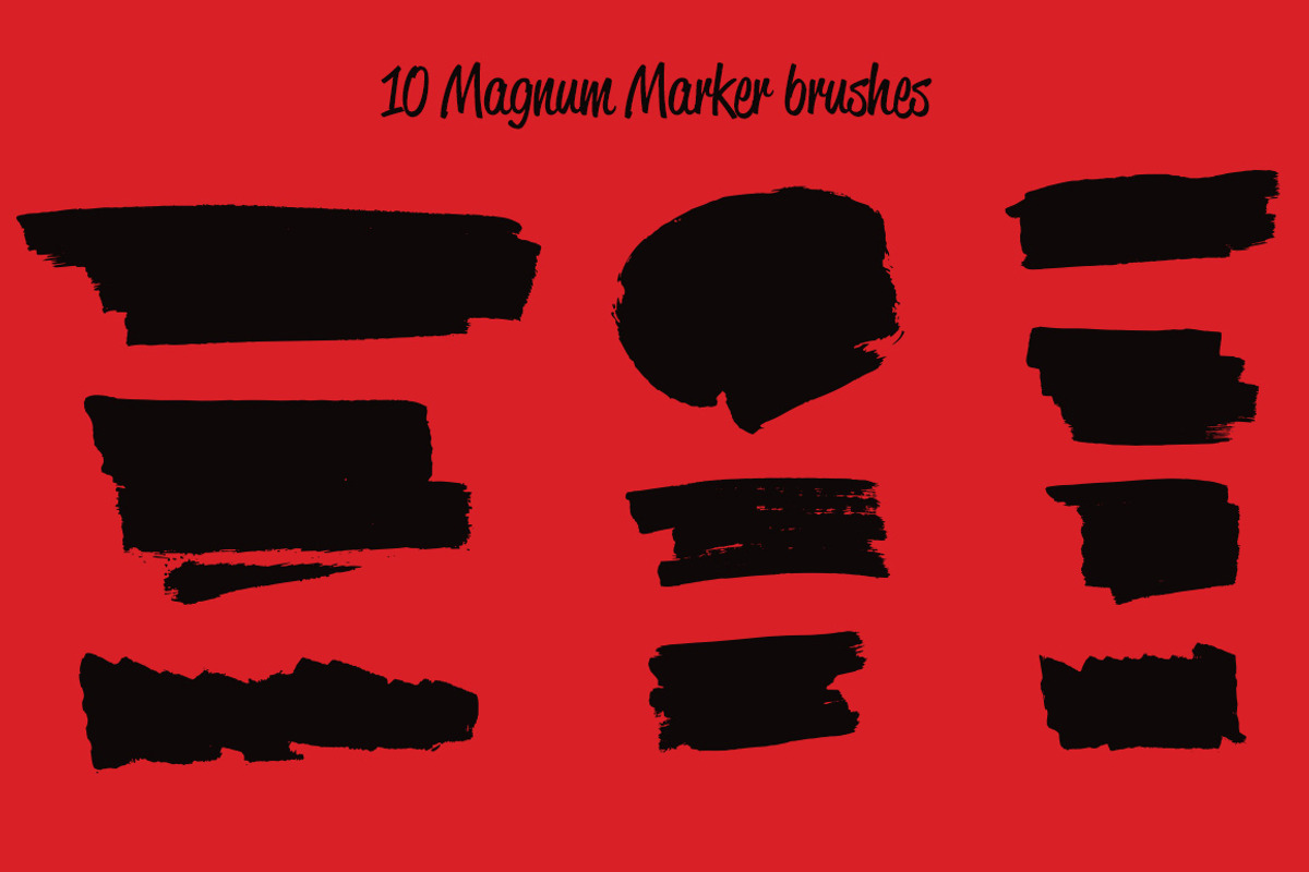 90 Sharpie Marker Vector Brushes, a Brush Add-On by Graphic Boutique (Photo 4 of 5)