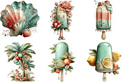 Whimsical Summer Clipart, an Illustration by DreamArtGraphic (Thumbnail 4 of 5)