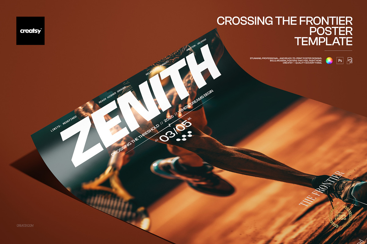Crossing Frontier Poster Template, a Poster Template by creatsy5 (Photo 1 of 4)