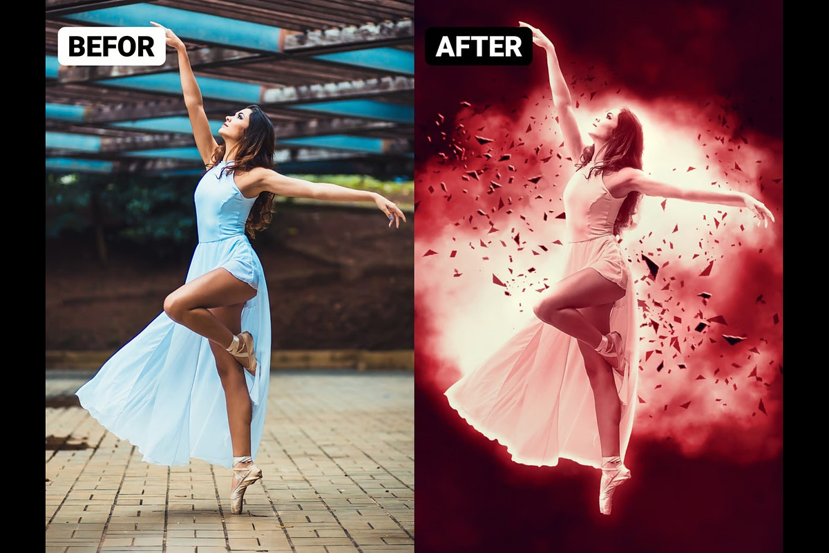 Explosion Effect Photoshop Action, an Action Add-On by Hubzway (Photo 10 of 10)