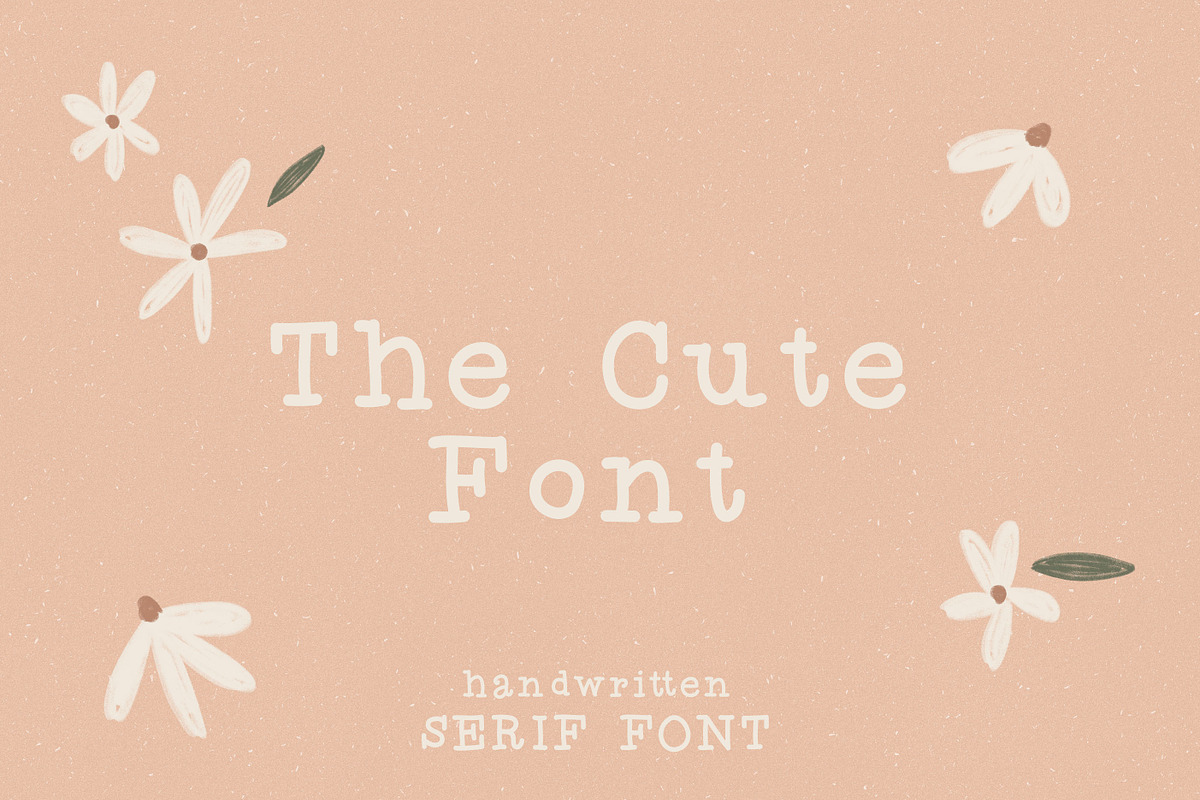 The Cute Font / handwritten serif, a Serif Font by KruthDesign (Photo 1 of 8)