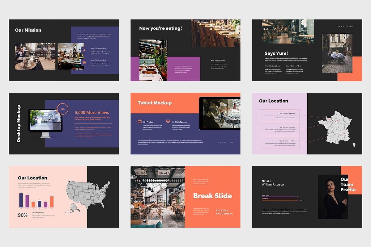 Casi : Food Business Powerpoint, a Presentation Template by Punkl Camp (Photo 7 of 9)