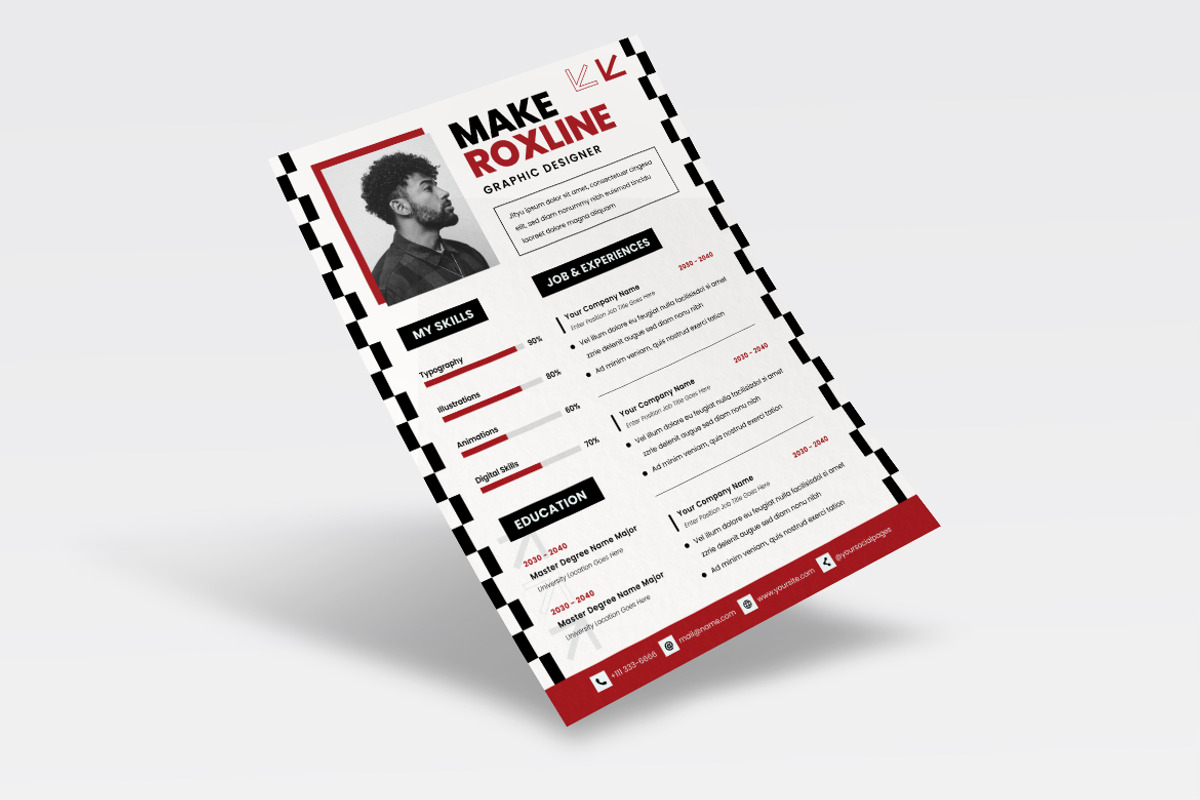 Minimalist Resume CV, a Resume Template by dokudokunomi (Photo 3 of 4)