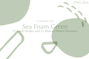 26 Sea Foam Green / Mint PNG - SALE, a Texture Illustration by Tubigan Art (Thumbnail 2 of 5)