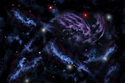 Space Scene Game Backgrounds, an Illustration by quicky (Thumbnail 2 of 4)