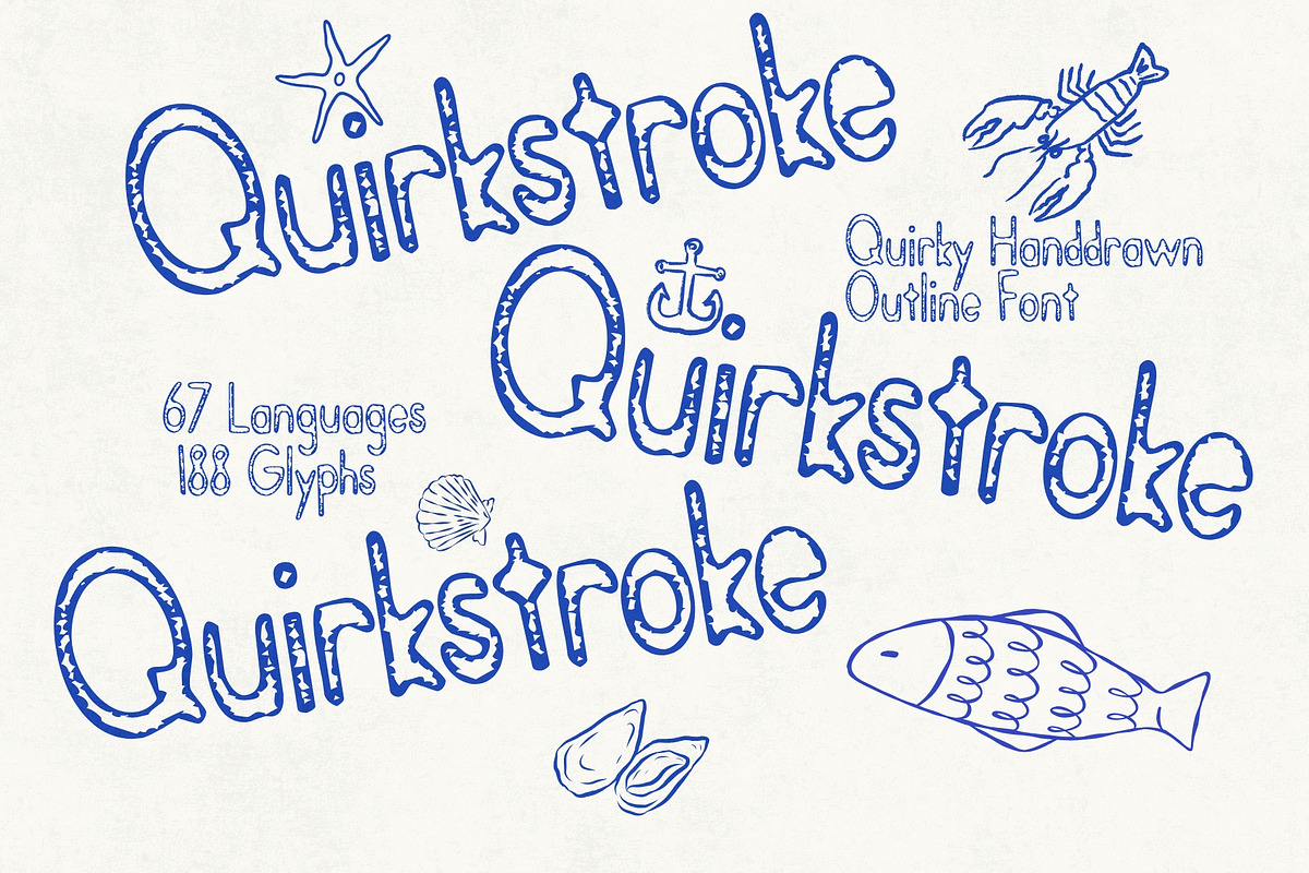 Quirkstroke - Weathered Typeface, a Handwritten Font by HipFonts (Photo 1 of 10)