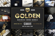 50 Golden Business Cards Bundle, a Business Card Template by Marvel (Thumbnail 1 of 51)