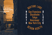 North Block - Display Font, a Sans Serif Font by BoxTube Labs (Thumbnail 8 of 9)